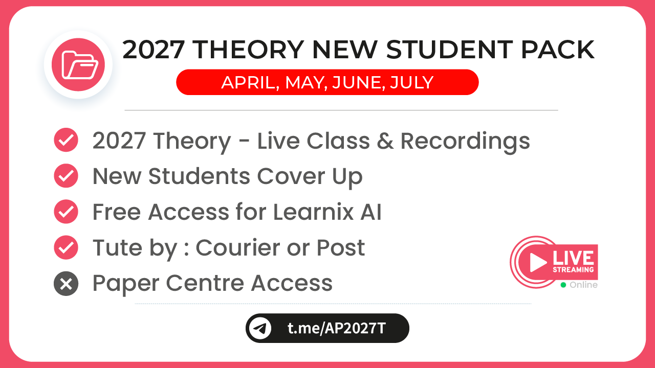 2027 New Student CoverUp + Theory Only  Online